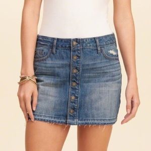 Hollister blue Jean skirt